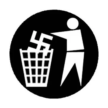 GEGEN NAZIS (nagy jelvény, 3,7 cm)