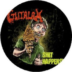 GUTALAX: Shit Happens! (nagy jelvény, 3,7 cm)