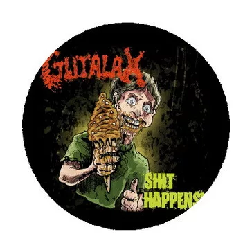 GUTALAX: Shit Happens! (nagy jelvény, 3,7 cm)