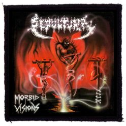 SEPULTURA: Morbid Visions (9,5 cm x 9,5 cm) (felvarró)