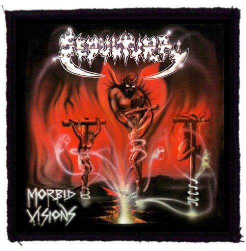 SEPULTURA: Morbid Visions (9,5 cm x 9,5 cm) (felvarró)