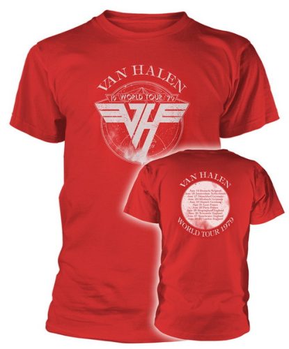 VAN HALEN: Tour '79 (red) (póló)