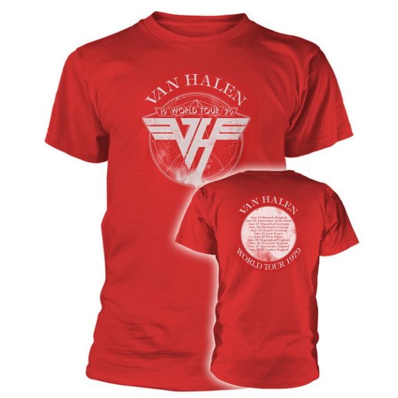 VAN HALEN: Tour '79 (red) (póló) VAN HALEN: Tour '79 (red) (póló)