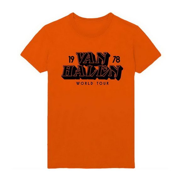 VAN HALEN: World Tour '78 (orange) (póló) VAN HALEN: World Tour '78 (orange) (póló)