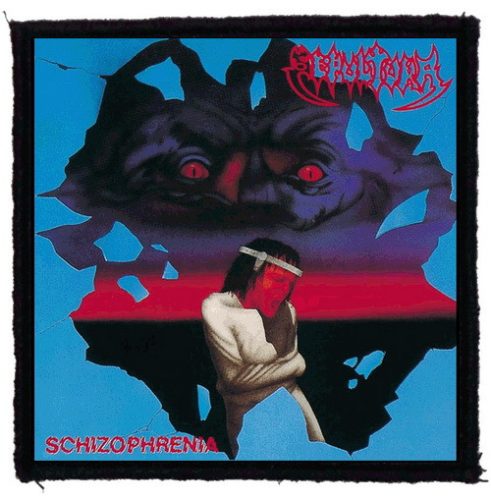 SEPULTURA: Schizophrenia (9,5 cm x 9,5 cm) (felvarró) 
