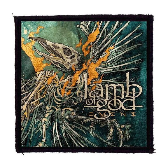LAMB OF GOD: Omens (9,5 cm x 9,5 cm) (felvarró) LAMB OF GOD: Omens (9,5 cm x 9,5 cm) (felvarró)