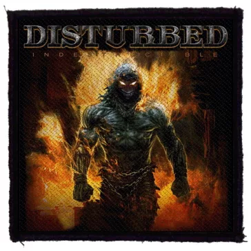 DISTURBED: Indestructible (9,5 cm x 9,5 cm) (felvarró) 