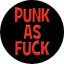 PUNK AS FUCK(jelvény, 2,5 cm) 