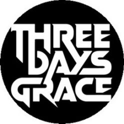 THREE DAYS GRACE: Logo (jelvény, 2,5 cm) 