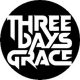 THREE DAYS GRACE: Logo (jelvény, 2,5 cm) 