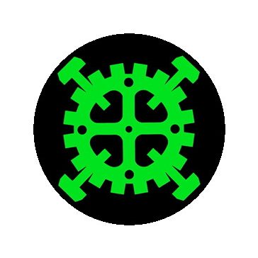 TYPE O NEGATIVE: Gear Logo (nagy jelvény, 3,7 cm)