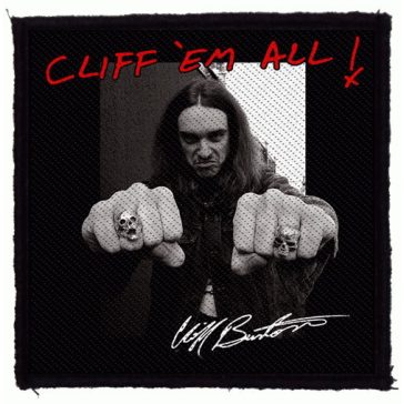 METALLICA: Cliff 'em All (9,5 cm x 9,5cm) (felvarró) 