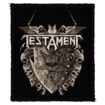 TESTAMENT: Shield (8 cm x 9,5 cm) (felvarró) 