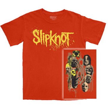 SLIPKNOT: Logo Splatter (orange) (póló)