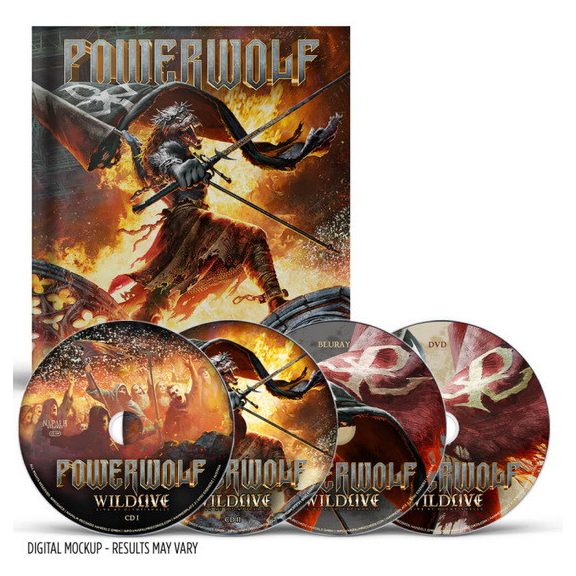 POWERWOLF: Wildlive - Live At Olympiahalle (2CD+DVD+Blu-ray, mediabook) POWERWOLF: Wildlive - Live At Olympiahalle (2CD+DVD+Blu-ray, mediabook)