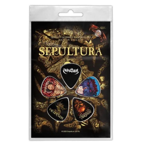 SEPULTURA - Discography (5 db pengető, 1 mm vastag) SEPULTURA - Discography (5 db pengető, 1 mm vastag)