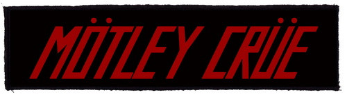 MÖTLEY CRÜE: Logo Superstip (22 cm x 5 cm) (felvarró)