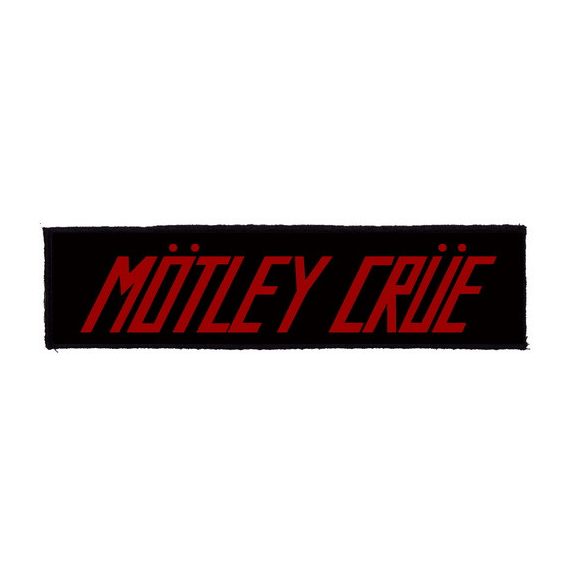 MÖTLEY CRÜE: Logo Superstip (22 cm x 5 cm) (felvarró) MÖTLEY CRÜE: Logo Superstip (22 cm x 5 cm) (felvarró)