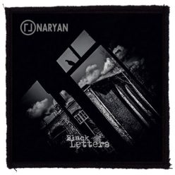 NARYAN: Black Letters (9,5 cm x 9,5 cm) (felvarró)