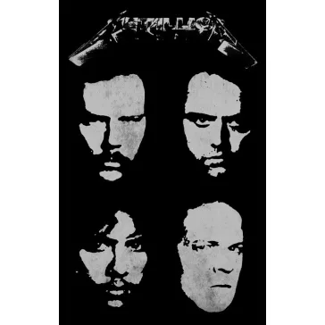 METALLICA: Black Album (zászló, 65x106 cm)