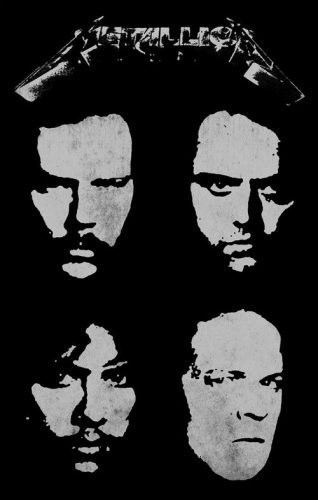 METALLICA: Black Album (zászló, 65x106 cm)