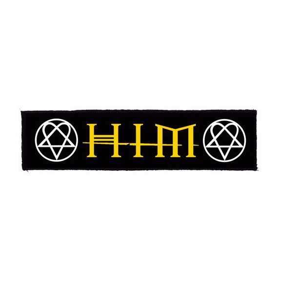 HIM: Logo Superstrip (22 cm x 5 cm) (felvarró) HIM: Logo Superstrip (22 cm x 5 cm) (felvarró)