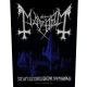 MAYHEM: De Mysteriis Dom Sathanas (hátfelvarró / backpatch)
