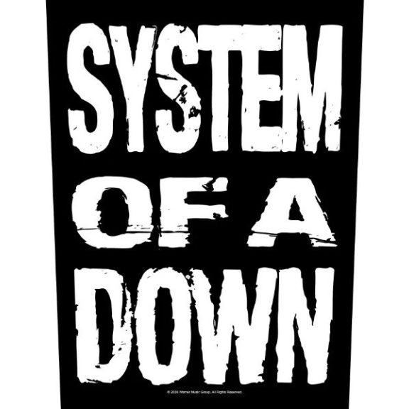 SYSTEM OF A DOWN: Logo Stacked (hátfelvarró / backpatch) SYSTEM OF A DOWN: Logo Stacked (hátfelvarró / backpatch)