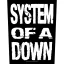 SYSTEM OF A DOWN: Logo Stacked (hátfelvarró / backpatch)