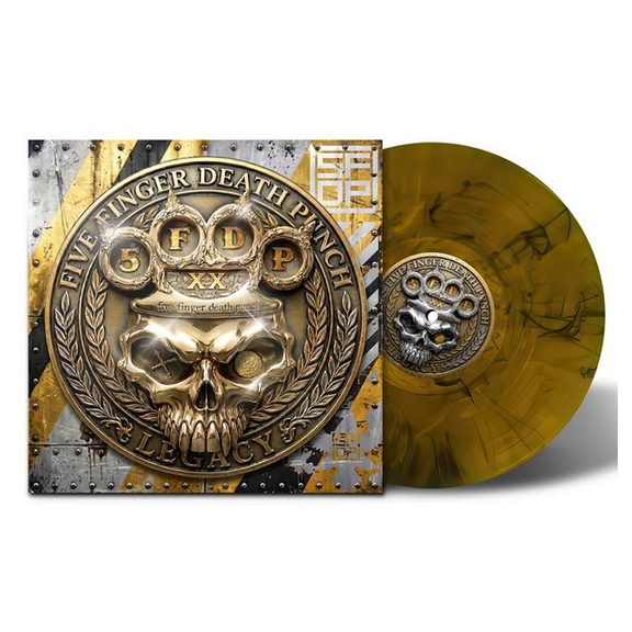 FIVE FINGER DEATH PUNCH: Legacy (LP, amber wave, indie) FIVE FINGER DEATH PUNCH: Legacy (LP, amber wave, indie)