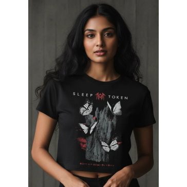 SLEEP TOKEN: Butterflies (ladies crop top)