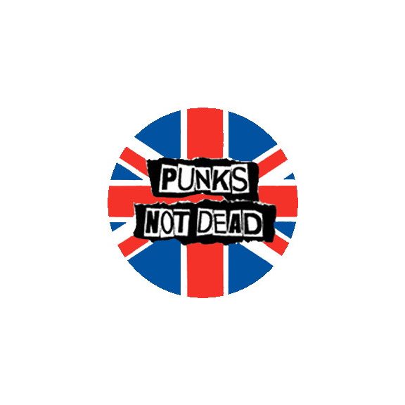 PUNKS NOT DEAD - Flag (3,7 cm) (nagy jelvény, 3,7 cm) PUNKS NOT DEAD - Flag (3,7 cm) (nagy jelvény, 3,7 cm)