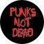PUNKS NOT DEAD (3,7 cm) (nagy jelvény, 3,7 cm)