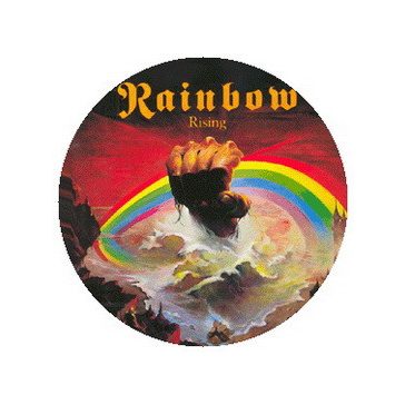 RAINBOW: Rising (3,7 cm) (nagy jelvény, 3,7 cm)