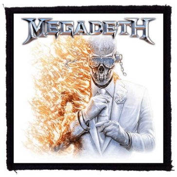   MEGADETH: Megadeth Flames (95x95) (9,5 cm x 9,5 cm) (felvarró)